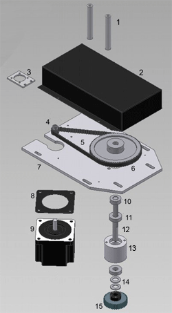 HVAC, DL, SL, Fabricator Carriage Motor Assembly