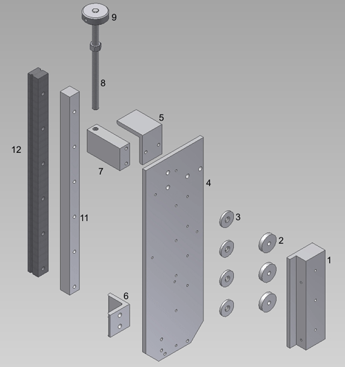 DL, SL Spiral Saw Lift Assembly